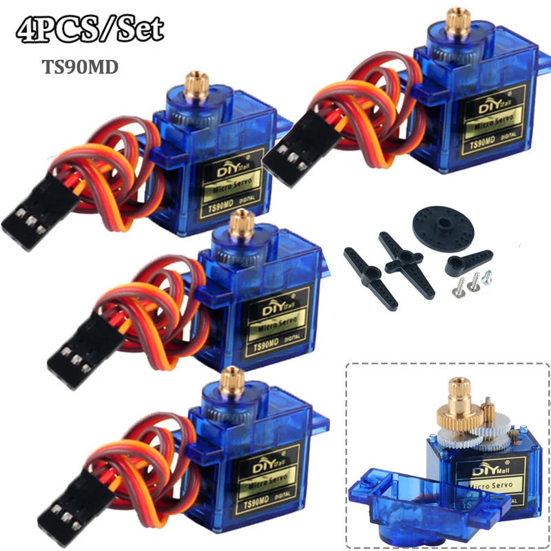 Rc Helicopter Motor - 4 قطع محرك سيرفو رقمي صغير