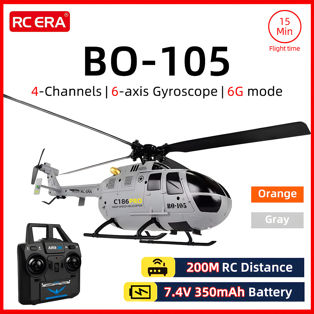 Rc Helicopter Gyro - RC عصر BO-105 هليكوبتر 1:48 مقياس