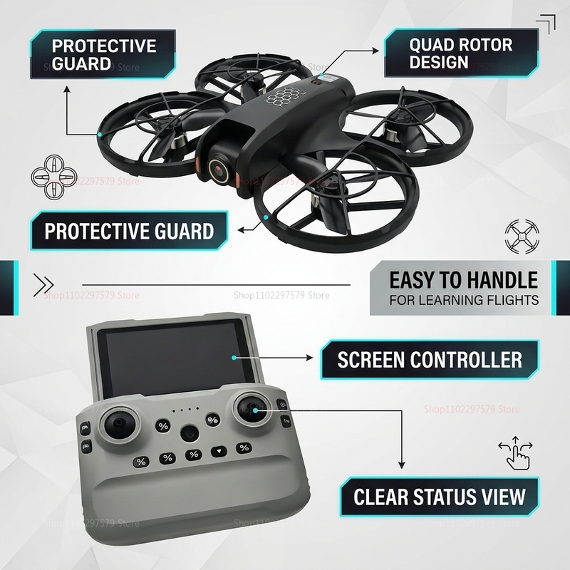 طائرة بدون طيار M5 ميني جديدة  - مراجعة Rc Helicopter Electric وسعره