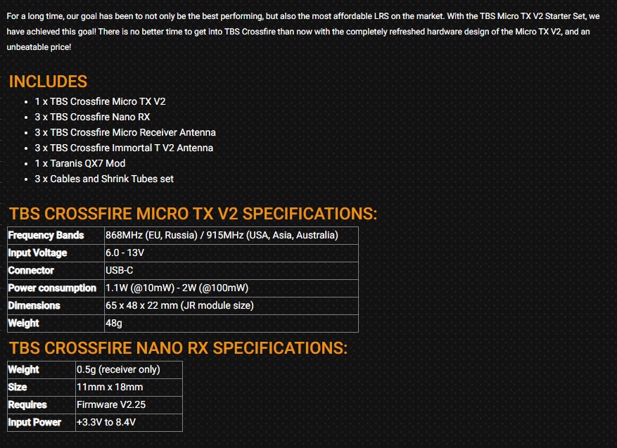 مجموعة TBS CROSSFIRE MICRO TX  - مراجعة Tbs Fpv Crossfire وسعره