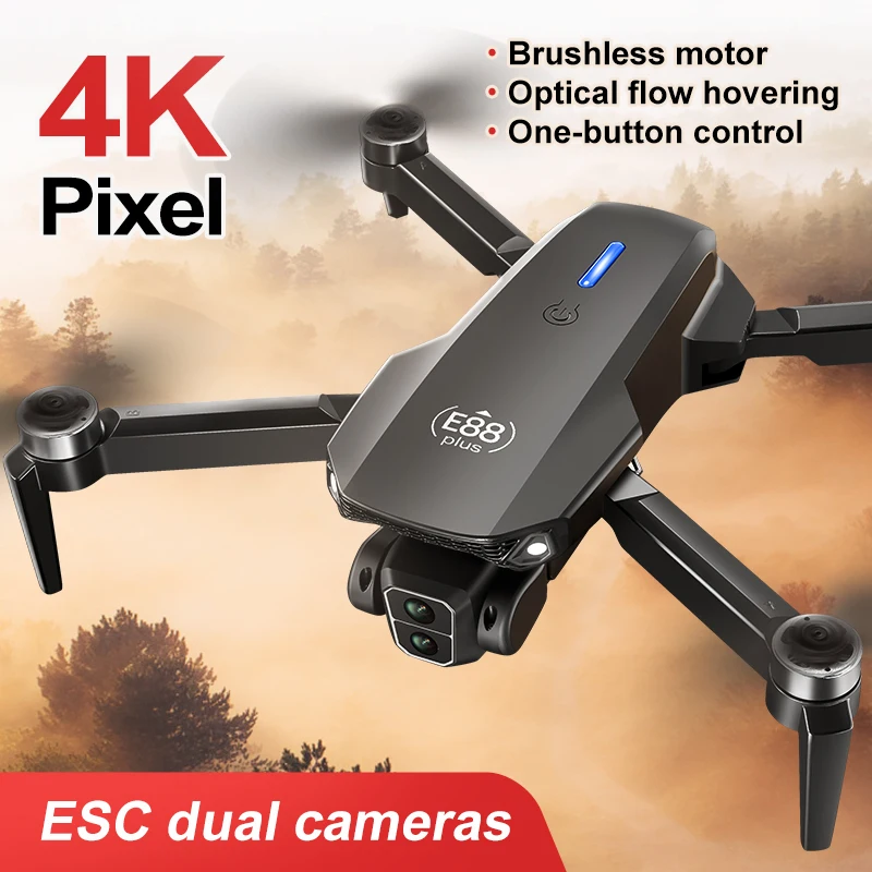 طائرة بدون طيار E88 Plus Quadc - مراجعة Rc Helicopter Electric وسعره
