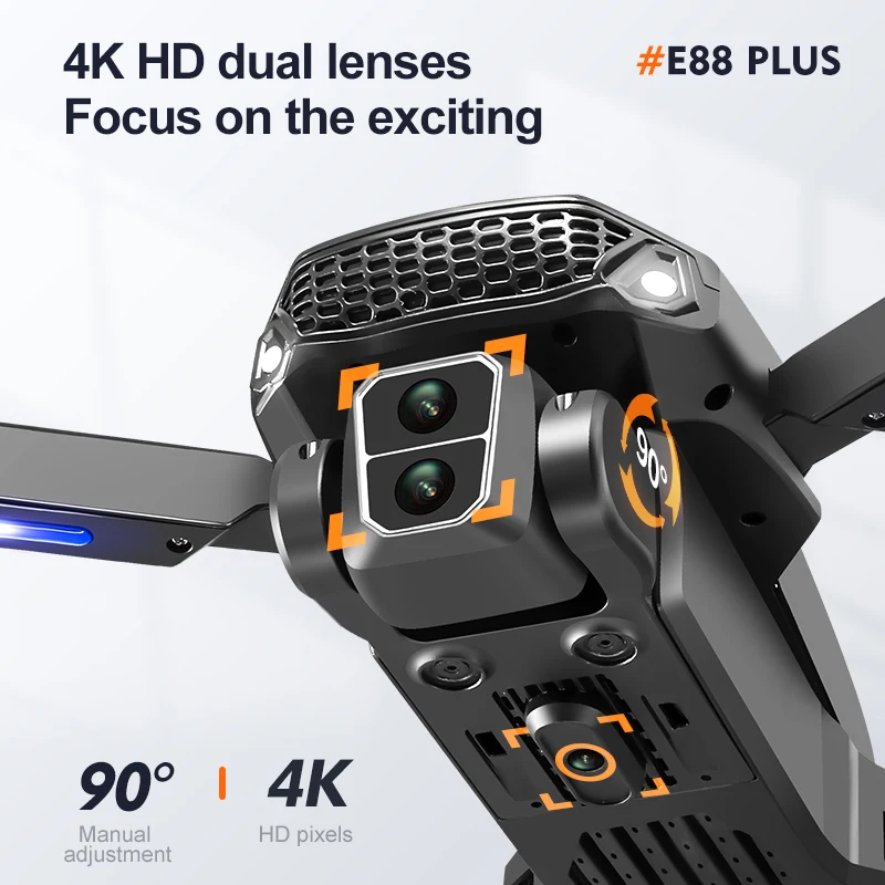 طائرة بدون طيار E88 Plus Quadc - مراجعة Rc Helicopter Electric وسعره