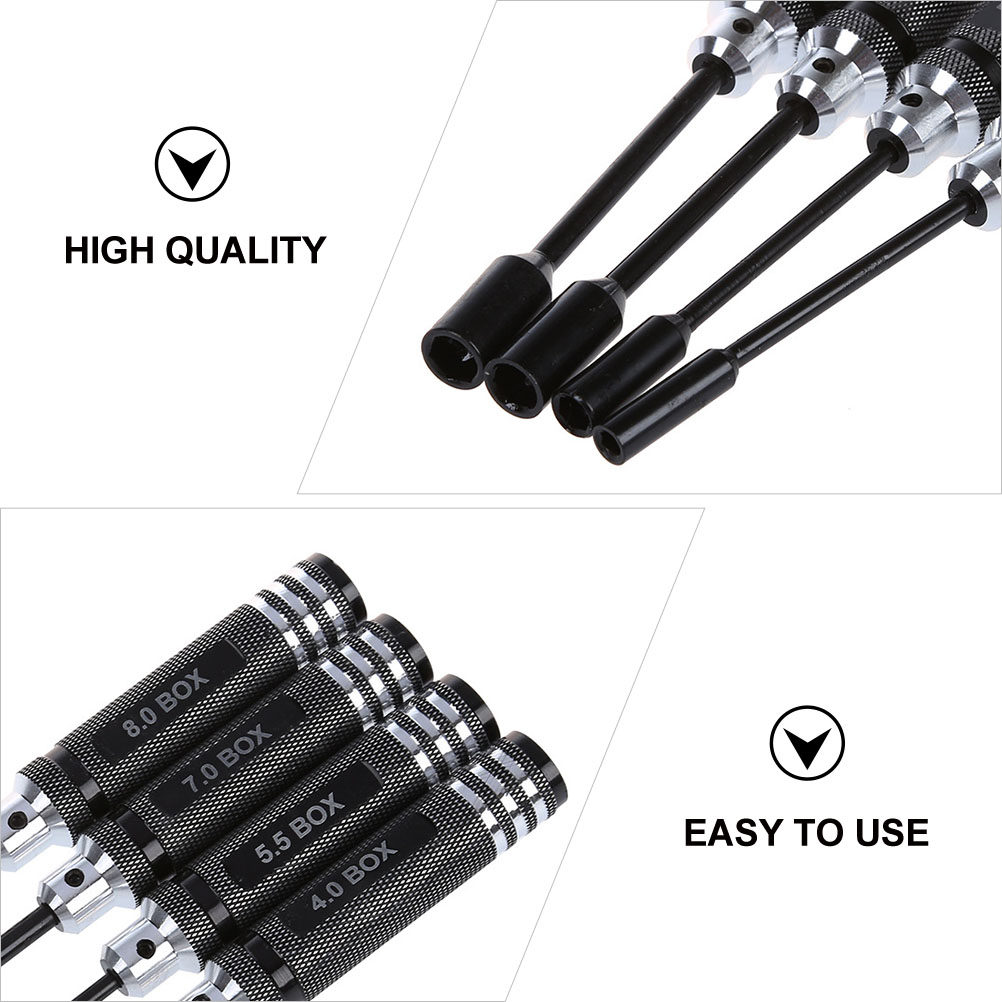 مجموعة مفكات سداسية 4 قطع بمقب - مراجعة Rc Helicopter Tool Kit وسعره