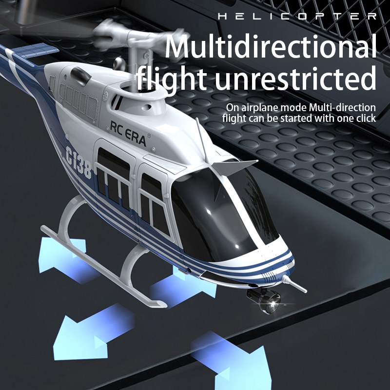 RC عصر C138 1:33 جرس 206 RC هل - مراجعة Rc Helicopter Gyro وسعره